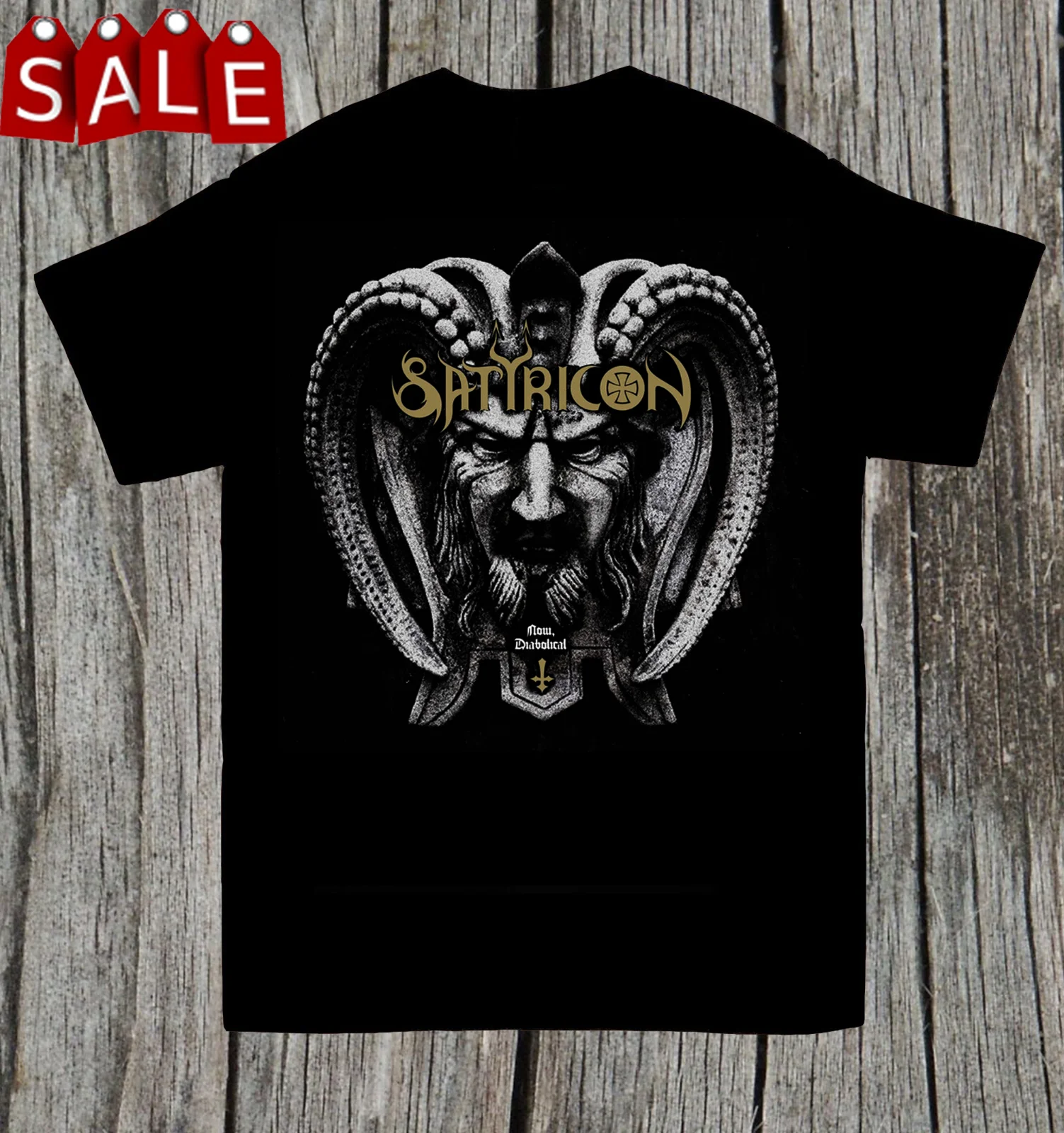 Rare SATYRICON Now Diabolical Black Men T- Shirt Size S to 5XL Gift Fans HC594