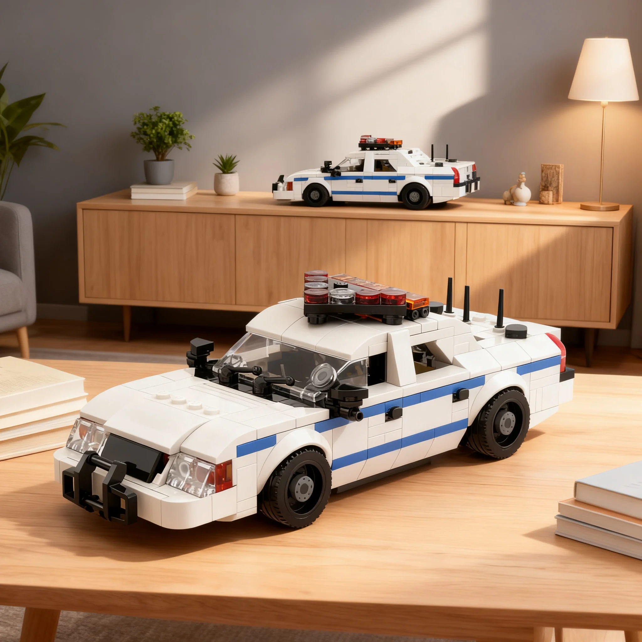 397pcs MOC NYPD Police Interceptor City Police Model Building Blocks Christmas Gift Architecture Toy 3D Art Craft Education