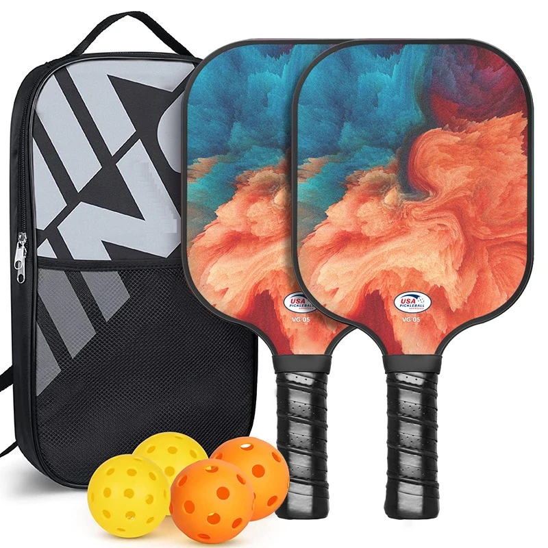 

Hot Sale Custom Composite Glassfiber Pickleball Paddle 11mm Adult Entertainment Use PP Honeycomb Printed