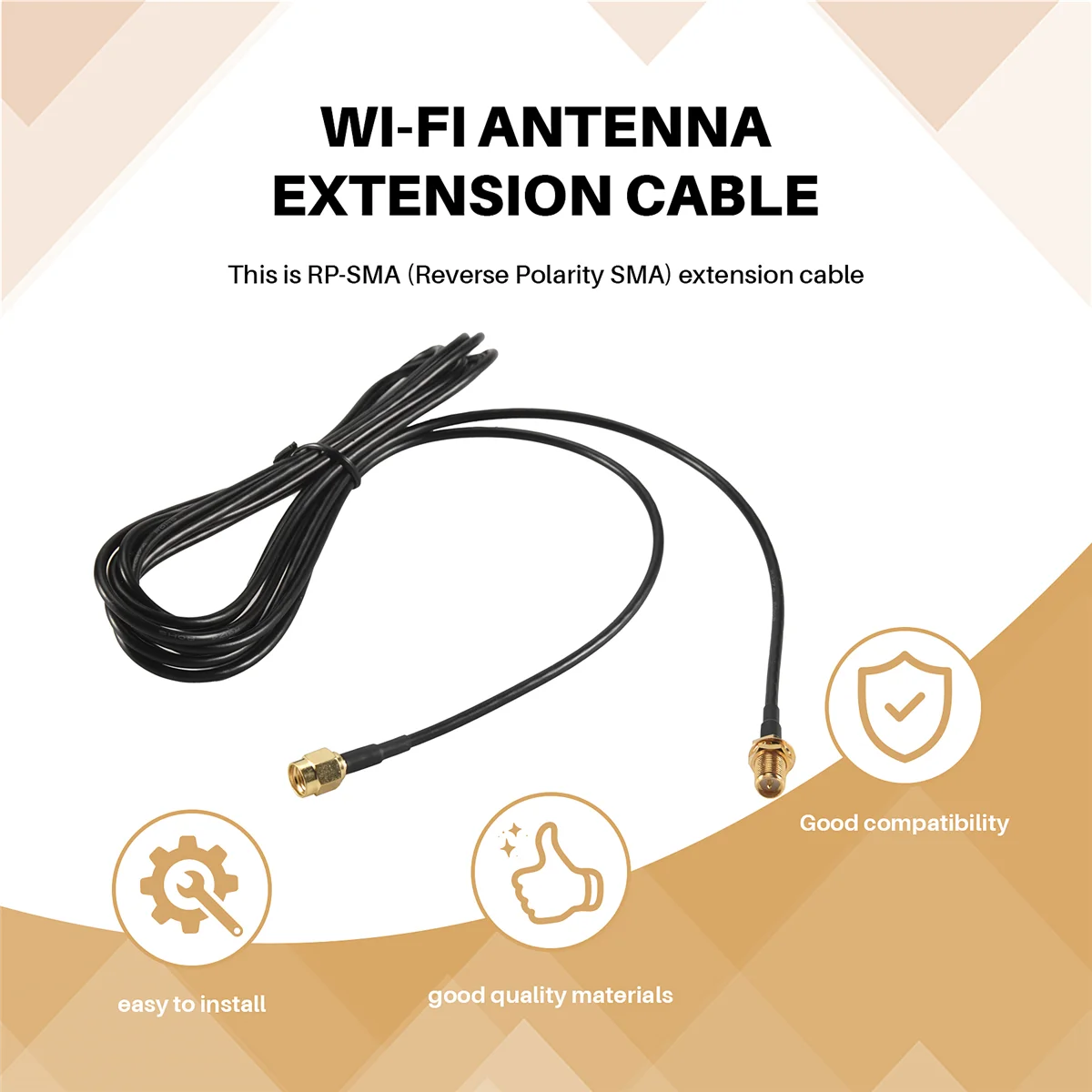 

WiFi WAN Маршрутизатор 3M Удлинительный кабель для антенны Wi-Fi RP-SMAJAS