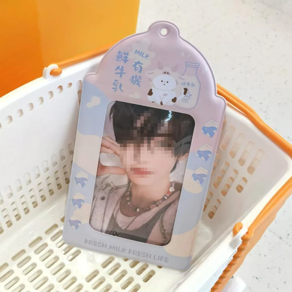 

Stylish A5 Postcard Card Holder PVC Giant Card Sleeve High Appearance Level with Ribbon Kpop Idol Photo Protection Cover