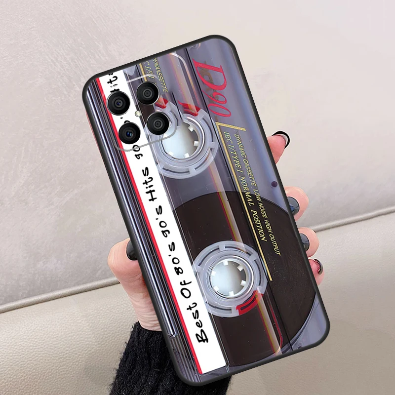 90s Retro Cassette Tape Case For Honor 70 50 90 Lite X8a X9a X7a X6a X6 X7 X8 X9 8X Magic 5 Pro Magic 5 Lite Cover