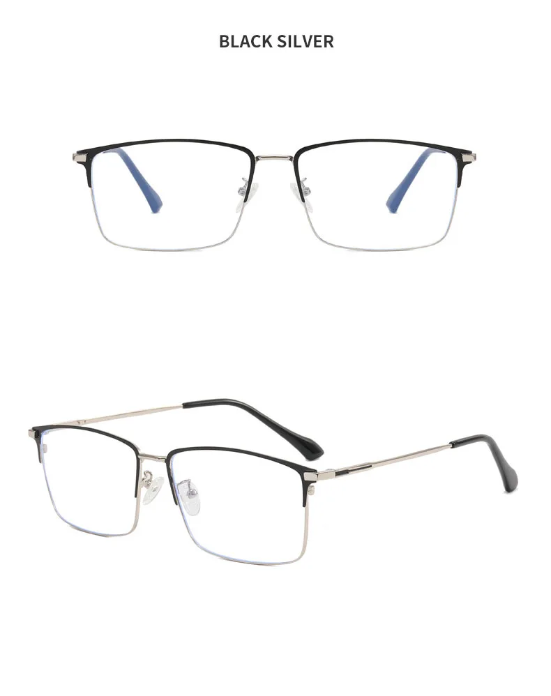 157mm Titan Legierung Anti Blau Licht Platz Lesebrille Männer Business Große Presbyopie Brille Klare Linse Rezept Brillen – Detail 18