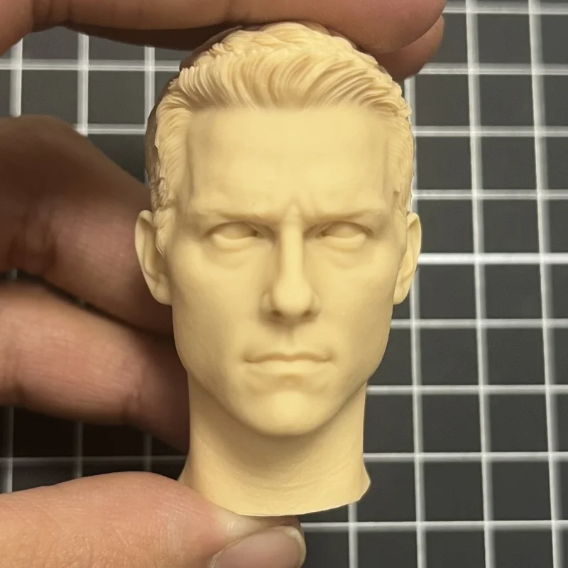 Cabeça de resina fundida 1/6 esculpida em cabeça sem cor (adequada para bonecas de 12 polegadas) conjunto de modelo