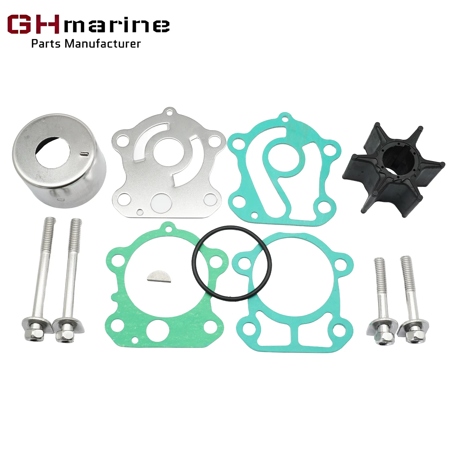 

67F-W0078-00 Water Pump Impeller Repair Kit For Yamaha 75 80 90 100 HP 4 Stroke Outboard Engines 67F-W0078-01
