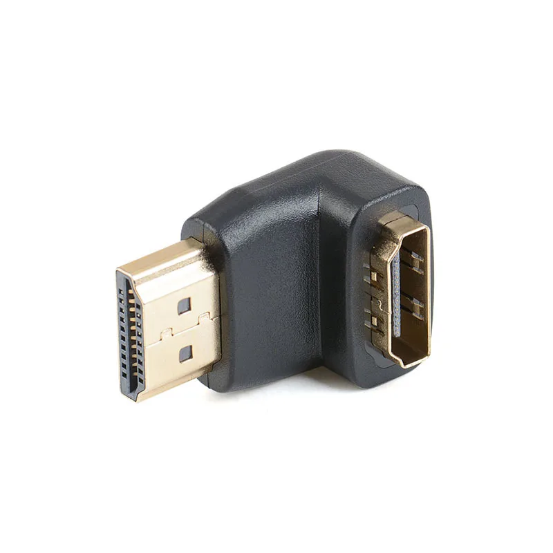 Per gomito 90 gradi compatibile HDMI maschio-femmina placcato oro interfaccia angolo versione a forma di L convertitore Video HD 1.4