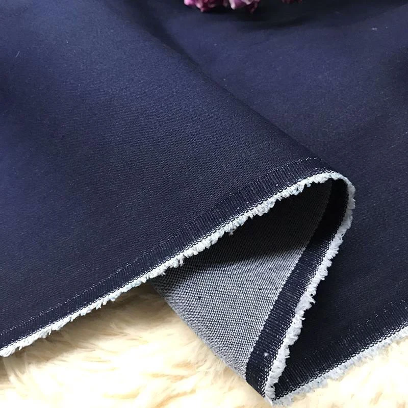 Stretch Denim Fabric Thick Cotton Blend Heavyweight Elastic Denim Durable Sewing Material for Jacket Dress Clothing DIY Apparel