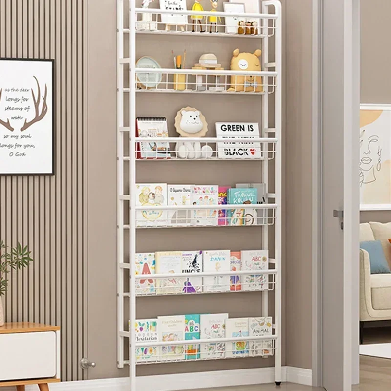 Over The Door Storage Rack Multi Layer Bathroom Load bearing Wal Hanging Shelf Kitchen Condiment Cabinet Door Rear
