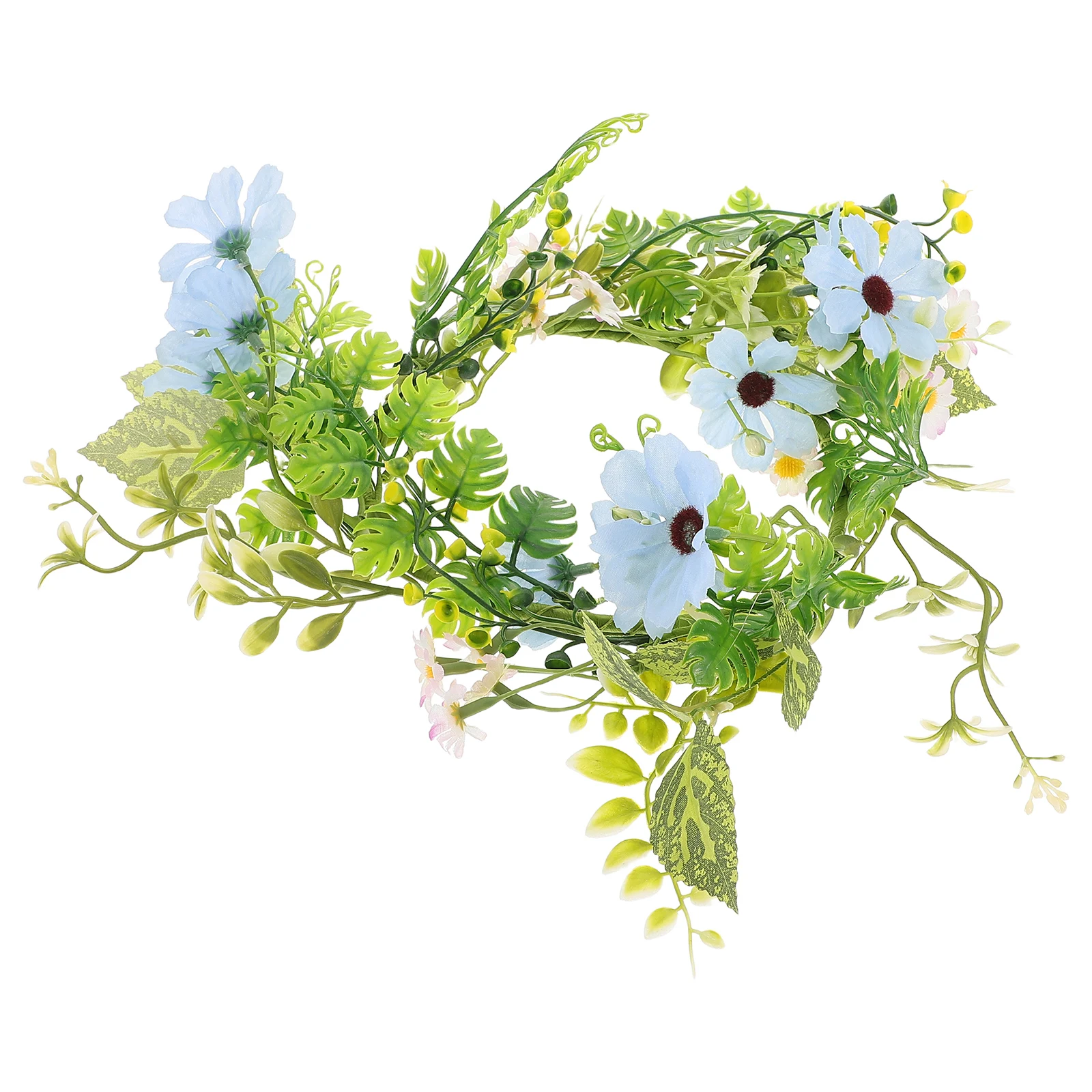 

1pcs Wedding Door Hanging Artificial Flower Wreath Ring Table Centerpiece Fade Resistant Faux Flowers Home
