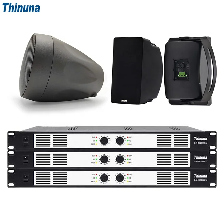 Thinuna DA-2150H الاتحاد الأوروبي التجارية 100 فولت/70 فولت المهنية PA نظام العناوين العامة 1U الفئة D أمبير اثنين قناة مكبر كهربائي رقمي
