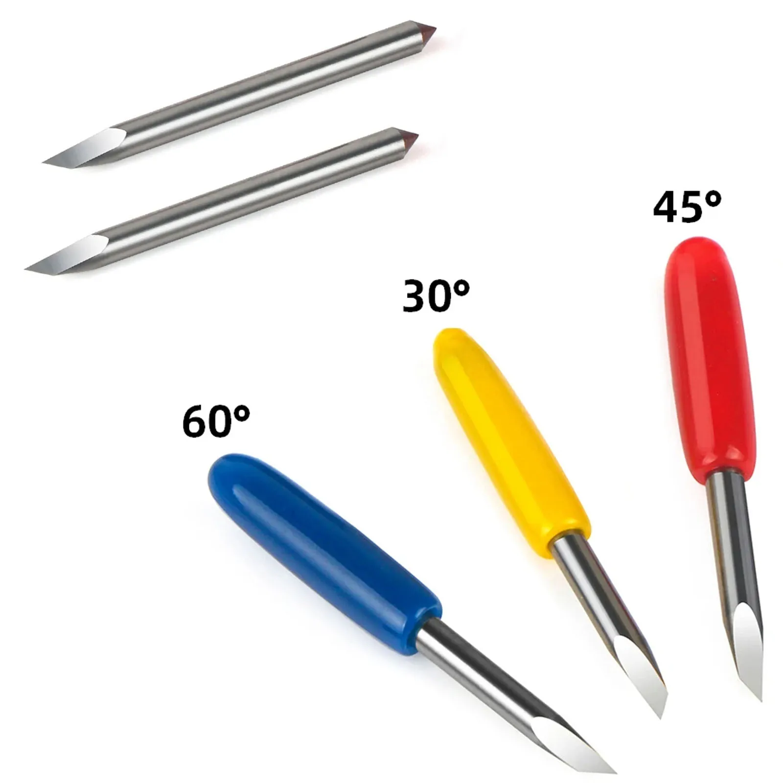 Lâminas de Substituição de 30/45/60 Graus para Plotter Roland Cricut, Lâminas de Corte para Ferramentas Elétricas, 50PCS