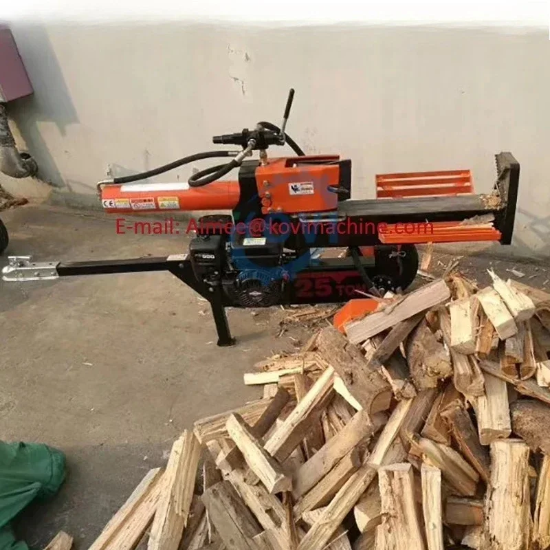 Cheap 5Ton Hydraulic firewood processor rima wood splitter machine log splitter machine for sale