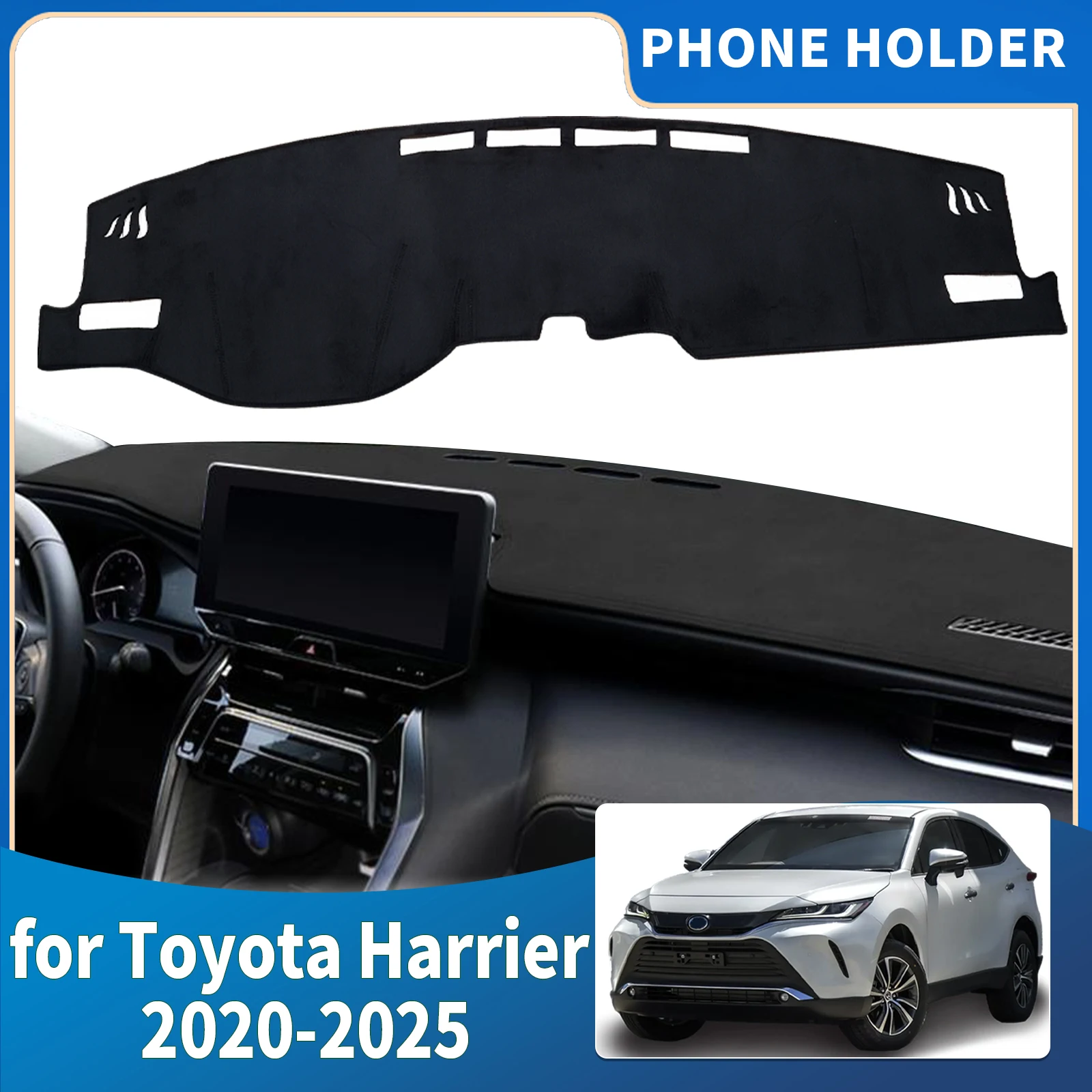 

fit for Toyota Harrier XU80 Venza 2020 2021 20222023 2024 2025 Dashmat Dashboard Cover Pad DashMat Sunshade Protective Carpet