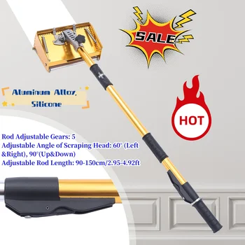 9.8인치 건식벽 테이핑 도구 플랫 마감 석고 상자 세트(40-64인치 조절식 핸들 포함)