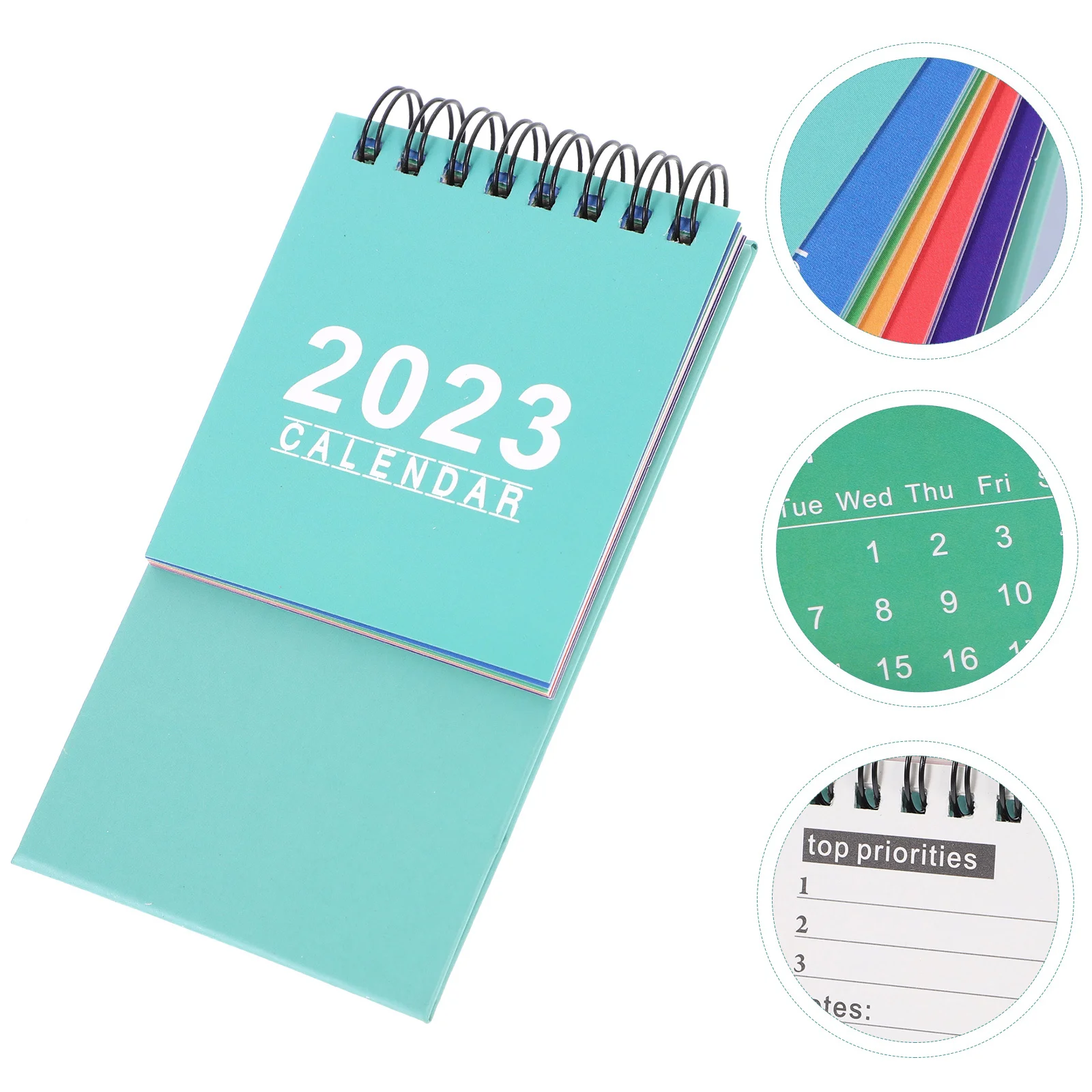 

Compact Mini Desk Calendar High-Grade Paper Practical for Teachers Students Office Monthly Appointment Planner