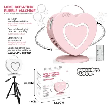 Automatic rotation bubble machine astronauts bubble machine automatic bubble blower with led light soap bubble machine summer toys