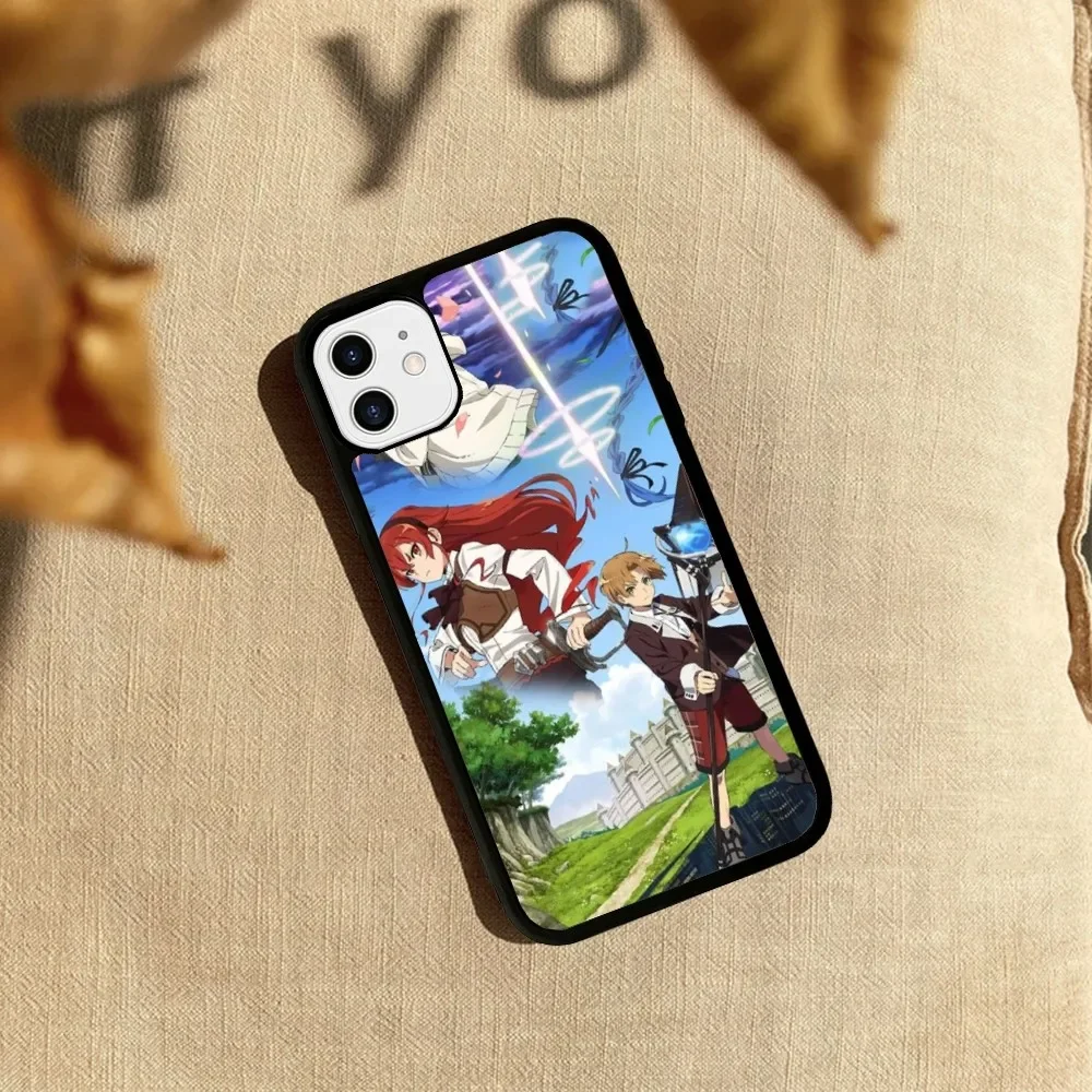 Jobless Reincarnation anime Phone Case Silicone PC+TPU Case For iPhone 14 11 12 13 Pro Max 8 7 6 Plus X XR Hard Fundas