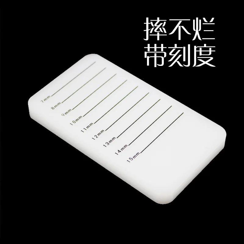 200Pcs White Non-Breakable Grafted Eyelash Glue Table Drop Glue Mascara Board With Graduated Camellia Blossom Table Extract Tabl