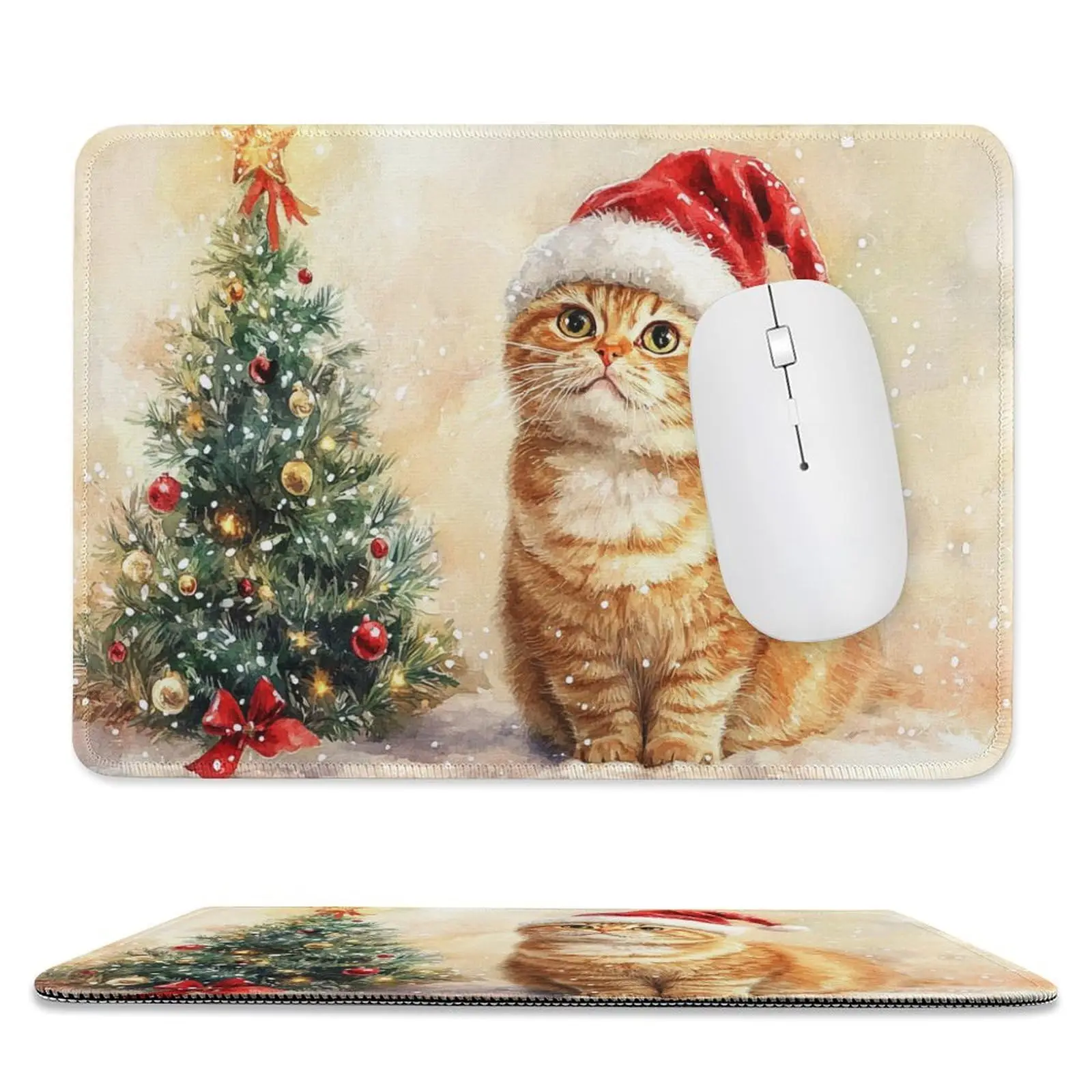 

Hot-Selling Christmas Style Printing Square Mouse Pads Comfortable Gaming Mousepad Mouse Mat Keyboard Mats Desk Pad 22x18cm