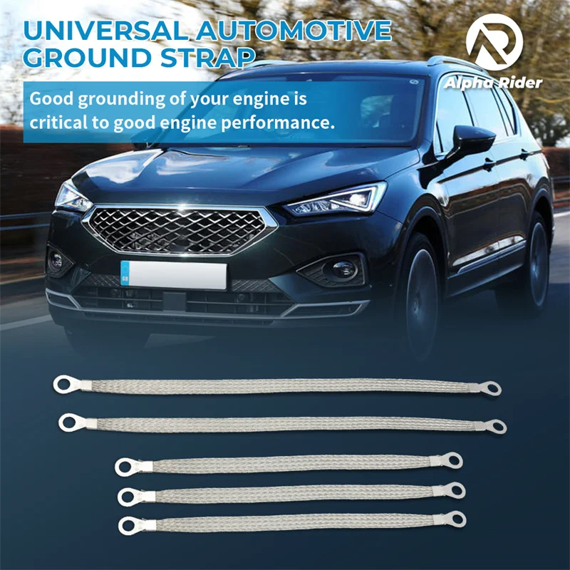 5Pcs UNIVERSAL ENGINE GROUND STRAP TRUCK/CAR SET 3-10