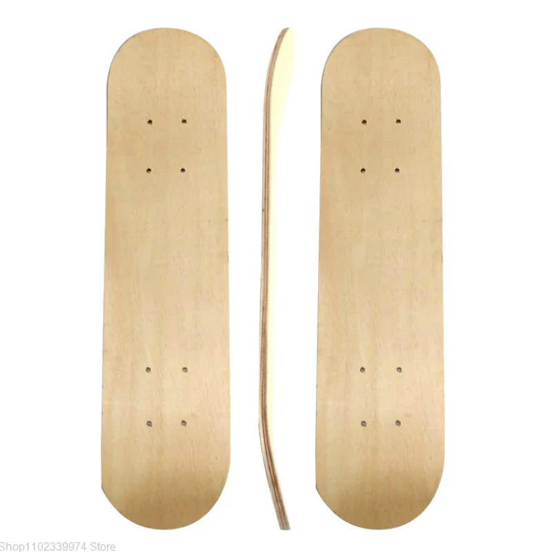 43cm Skateboard Deck Maple Skate Board Blank Adults Kids DIY Hand-painted Decorative Board Double Rocker