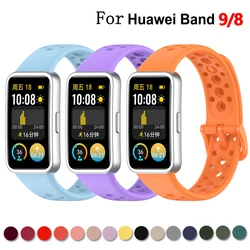 Respirável Silicone Wristband para Huawei Watch, Watch Strap, Acessórios de Substituição, Band 8, 9