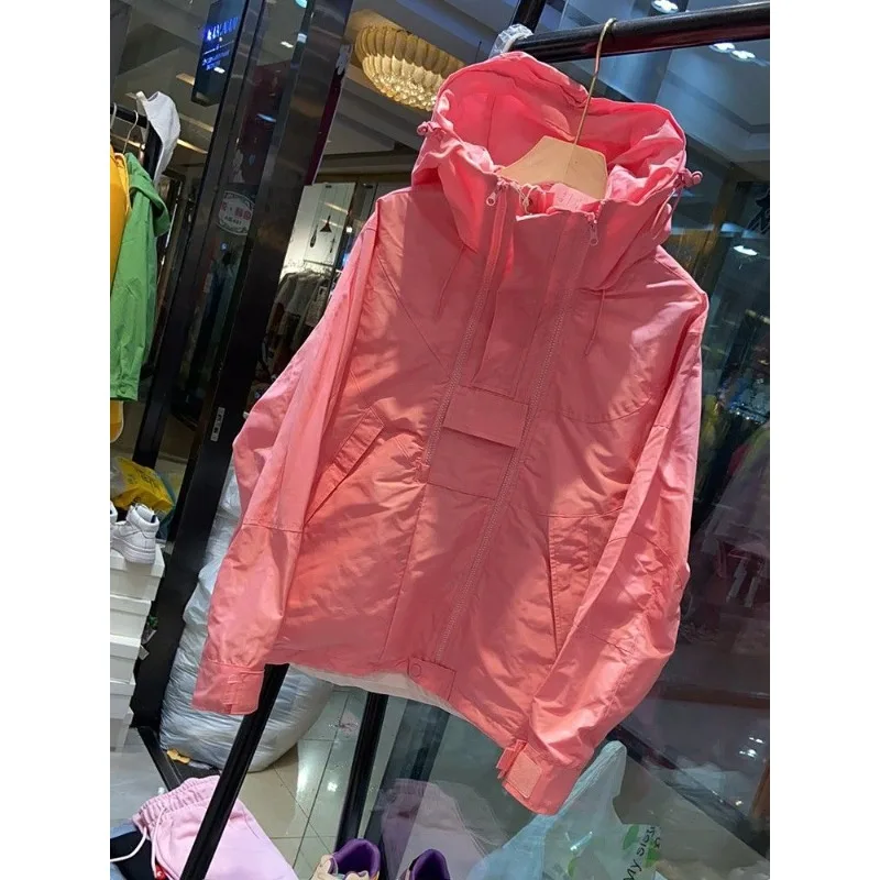 Men's Spring Punching Jacket Cardigan Hooded Zipper Sunscreen Loose Atmosphere Personalized Niche Vintage Design Brand Trends