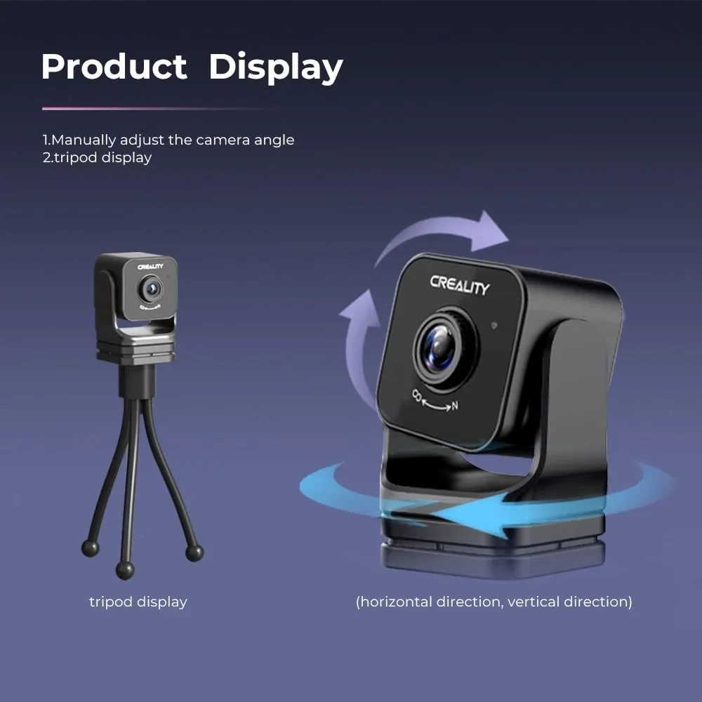 

Creality 3D Printer Ender-3 V3 KE Camera Nebula Camera for CR-10 SE/HOLOT-MAGE/MAGE PRO Real Time Monitor and Time-lapse