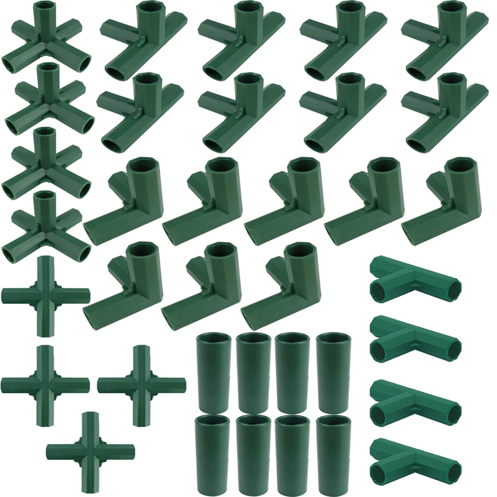 16mm Tube Connectors Garden Frame Connectors Weather Resistant Customizable Structure Multi-purpose Use Structure