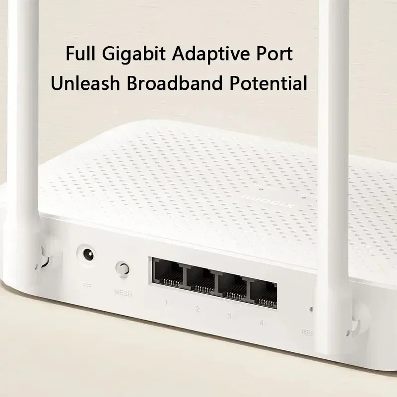 Xiaomi Router AX1500 WiFi 6 2,4/5GHz Mesh-systeem Dual Band Gigabit Werk met Mi Home App Netwerkkabel Wifi Extender Poort MiWifi