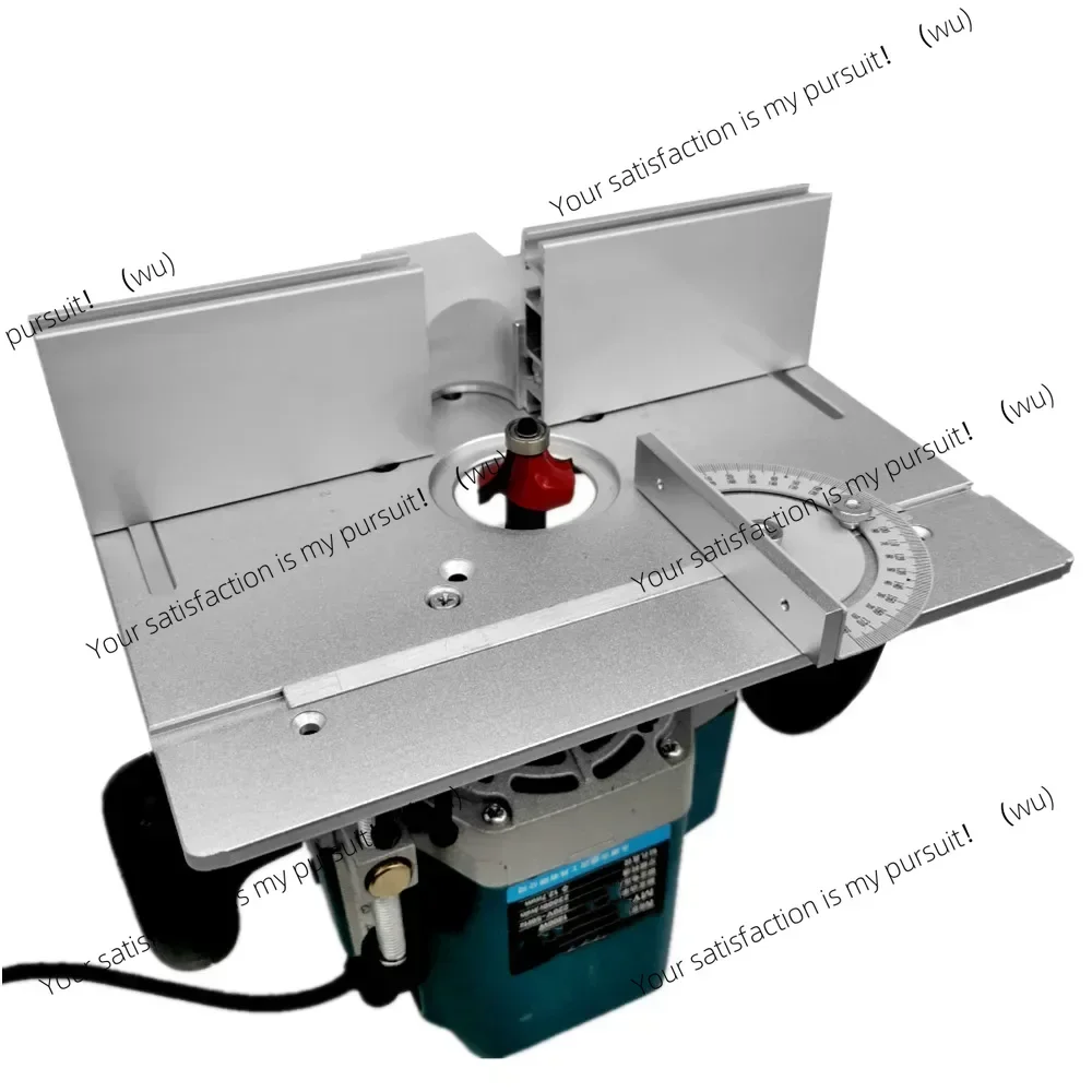 Aluminum Router Table Insert Plate W/ Miter Gauge for Woodworking Benches Table Saw Multifunctional Trimmer Engraving Machine