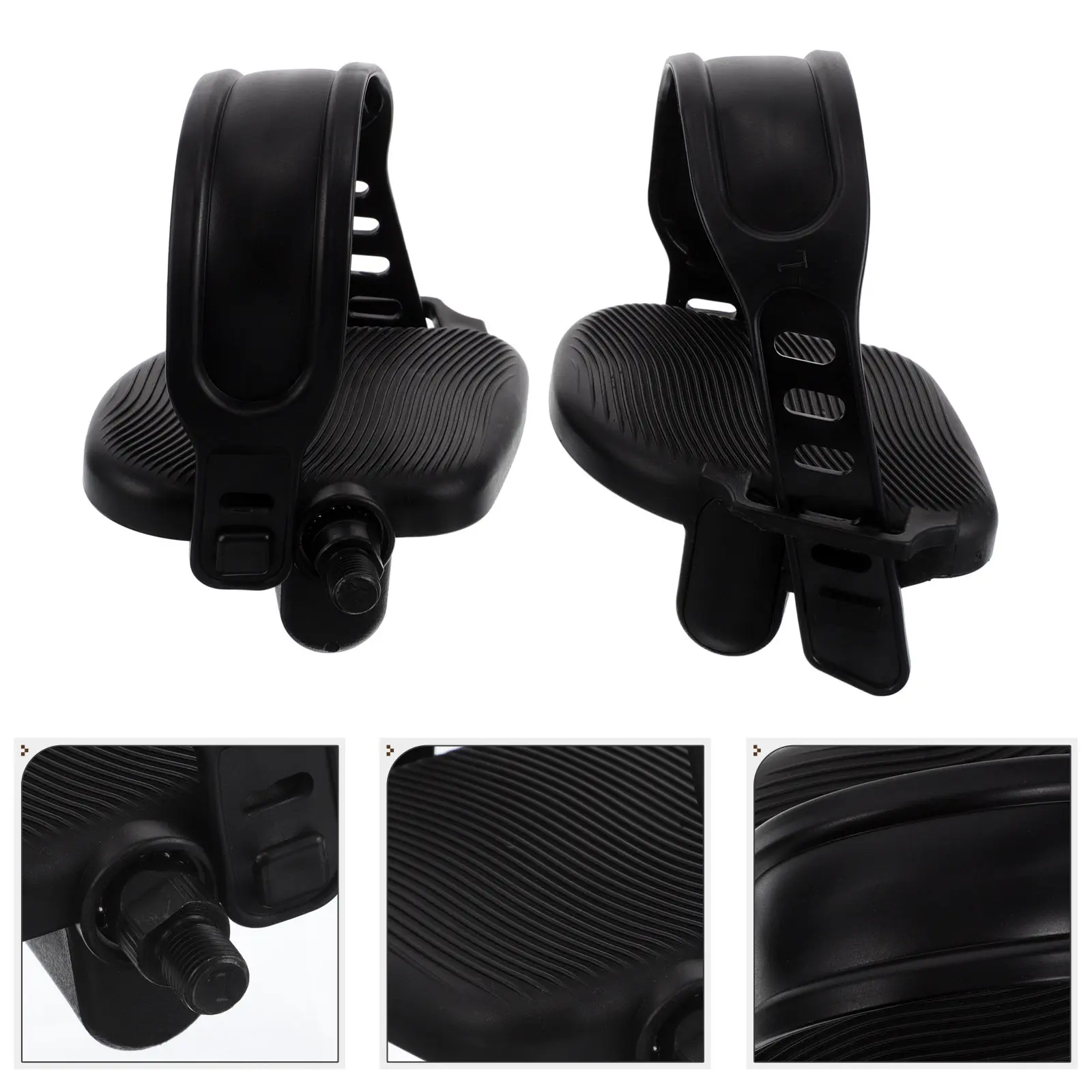 

1Set Fitness Bike Pedals Anti-Skid Stationary Exercise Bike Replacement Parts for Home Commercial Use Adjustable Comfortable Low