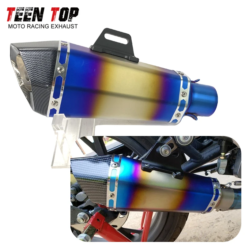 

51mm Racing Muffler For CFMOTO 675SR CF675SR 675R-R 675 SR-R 675NK Motorcycle Exhaust Muffler Escape Moto Tailpipe DB Killer