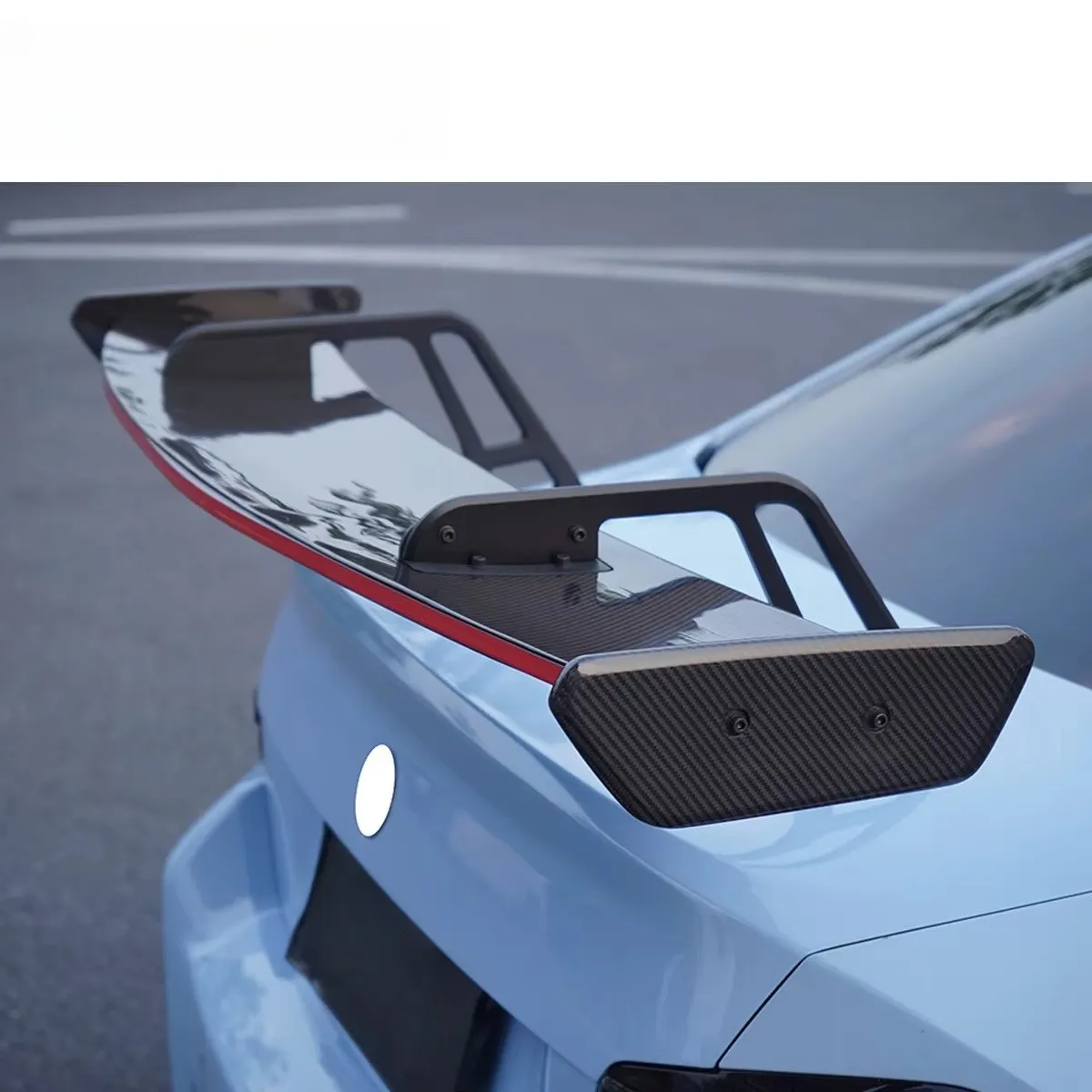 SK Style for G87 M2 Rear Wing with LED with Brackets Universal Type Sedan Rear Spoiler Wing