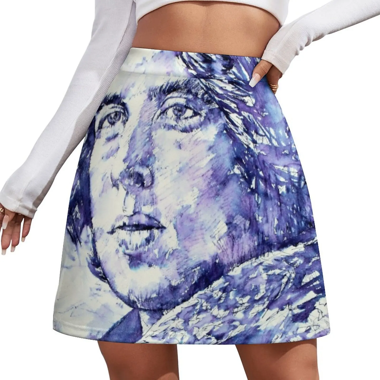 

OSCAR WILDE portrait Mini Skirt Female dress short skirts for women luxury women skirts