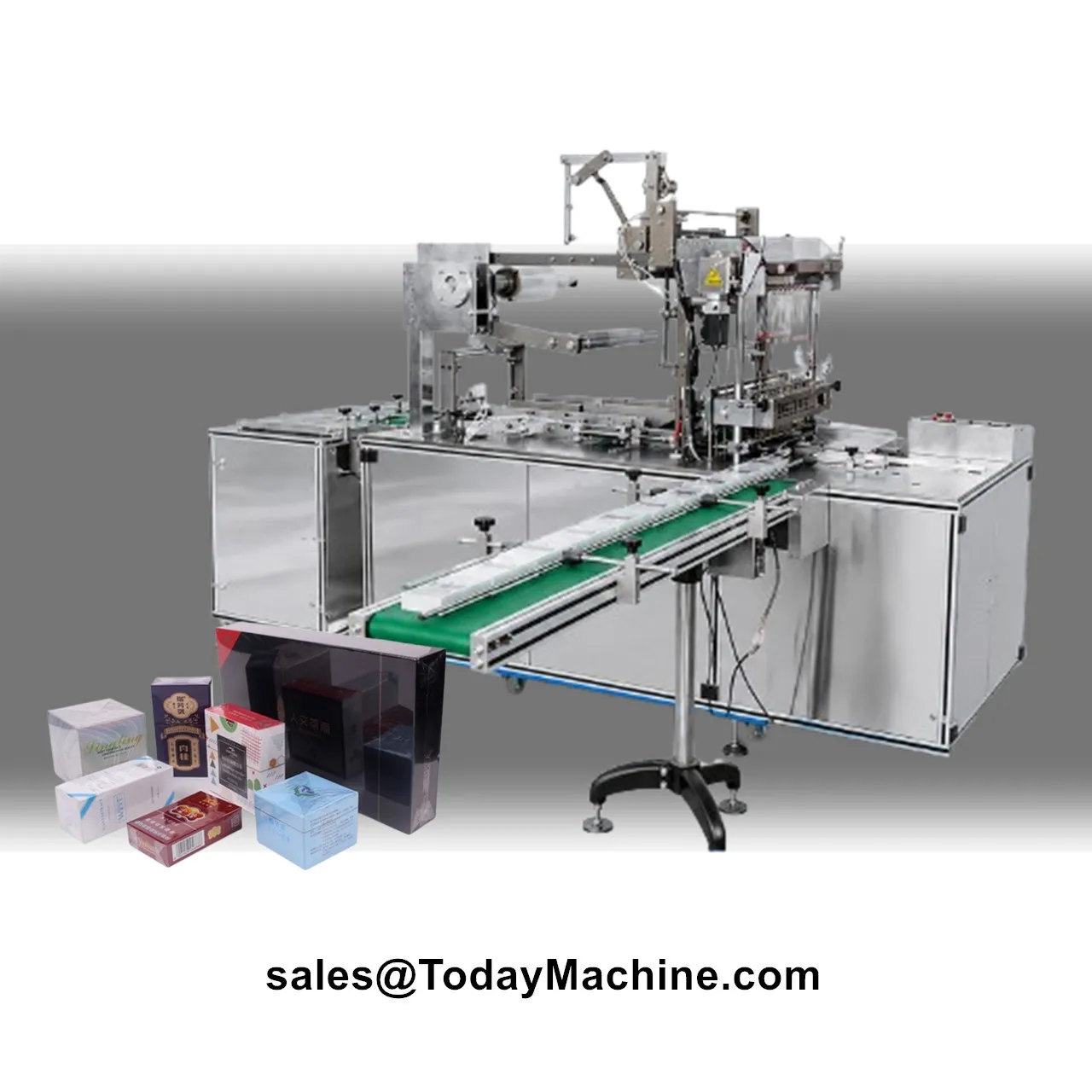 Automatic Perfume Soap Tea Cosmetic Box Cellophane BOPP 3D Transparent Film Wrapping Machine