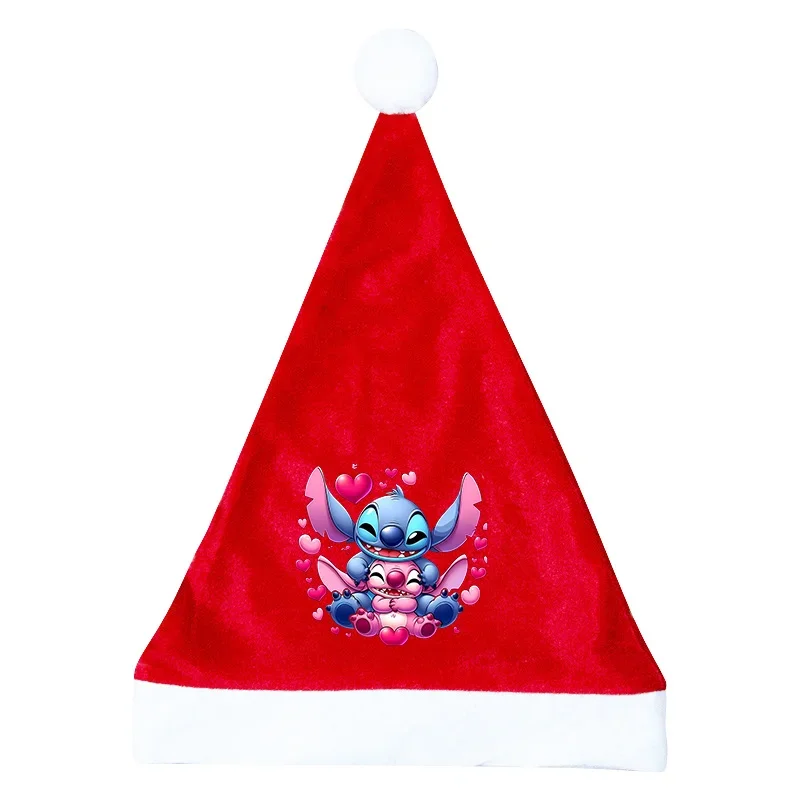 Stitch Disney Cappello di Natale Simpatico cartone animato Angelo Stitch Festival Cap Bambini Decorazione per adulti Forniture per feste Beanie