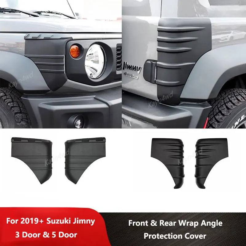 

Off Road 4x4 Exterior Accessories ABS Front & Rear Wrap Angle Protection Cover For Suzuki Jimny JB64W JB74W 2019-2025 Auto Parts