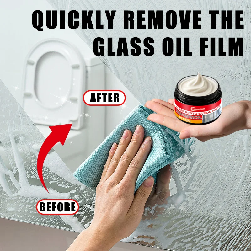 Glass Scratch Remover and Polishing Paste for Mirror Windshield Goggles Watch and Aquarium Glass Repair