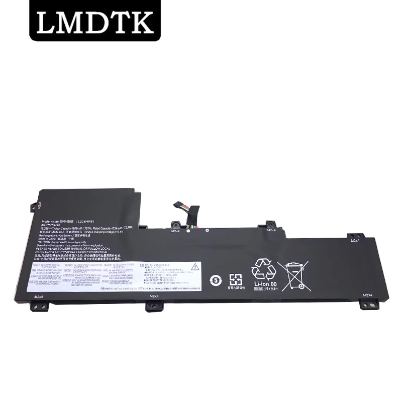 lmdtk bateria do portatil para lenovo ideapad novo l20m4pe1 l20c4pe1 l20l4pe1 pro16ach6 pro 16ihu6 criador 5 16ach6 1536v 75wh 01