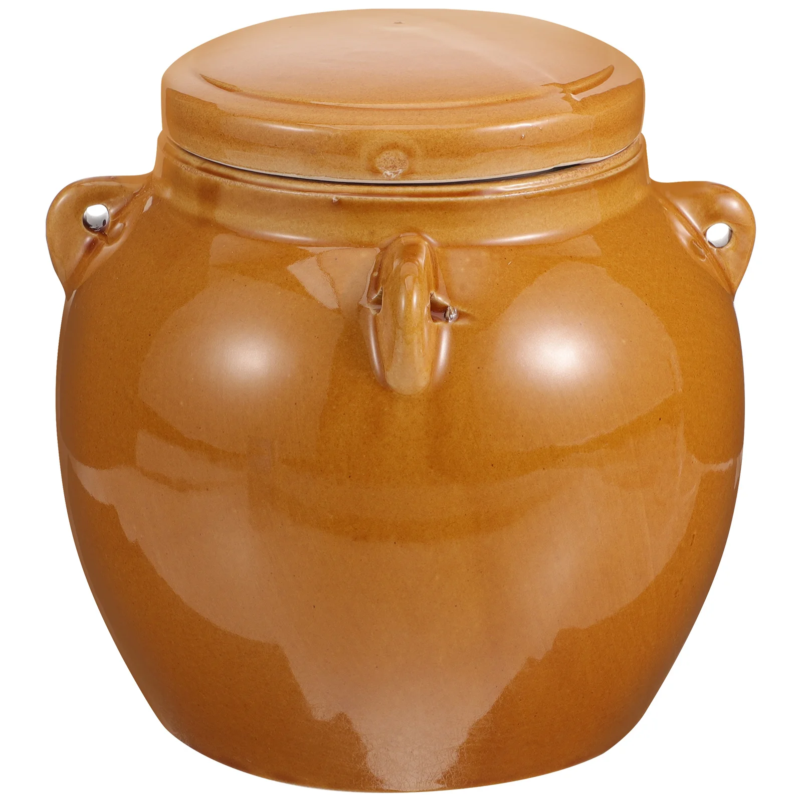 

Vintage Design Jar Small Honey Pot Container Large Capacity Ceramic Jars with Lids for