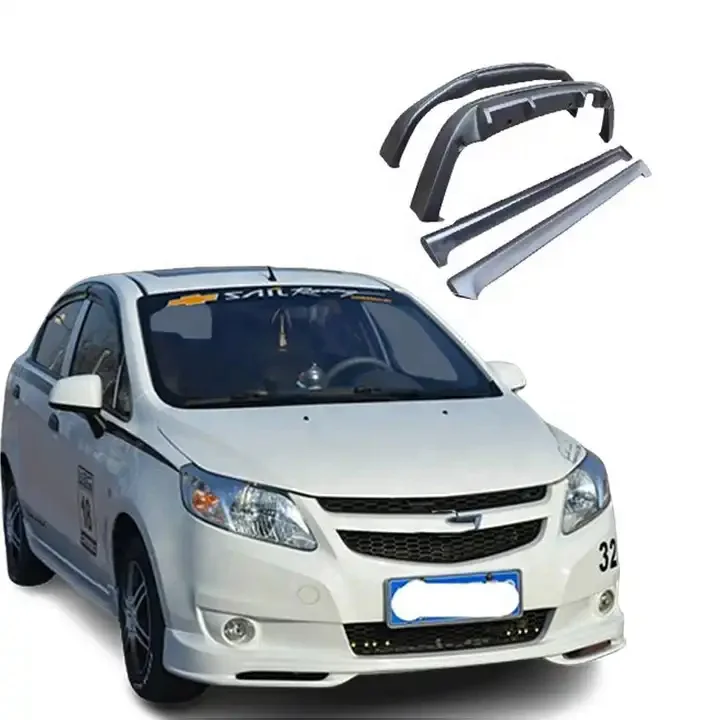 

Factory Direct PP Plastic Car Bumper Front Lip Rear Lip Side Skirts for Chevrolet Sail 2010-2013 Car Bodykit