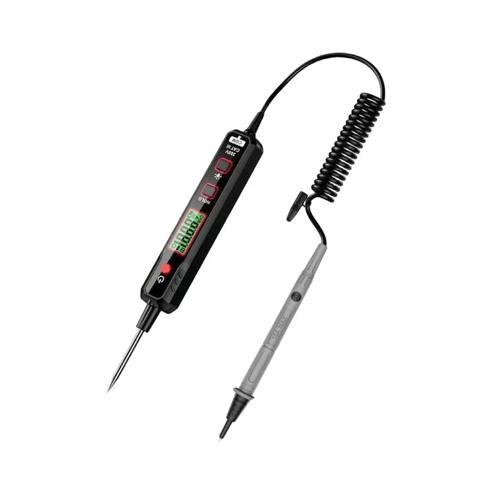 Digital Pen Multimeter with LCD Backlight Built in LED Flashlight for auto Power and CAT III 300V Certification