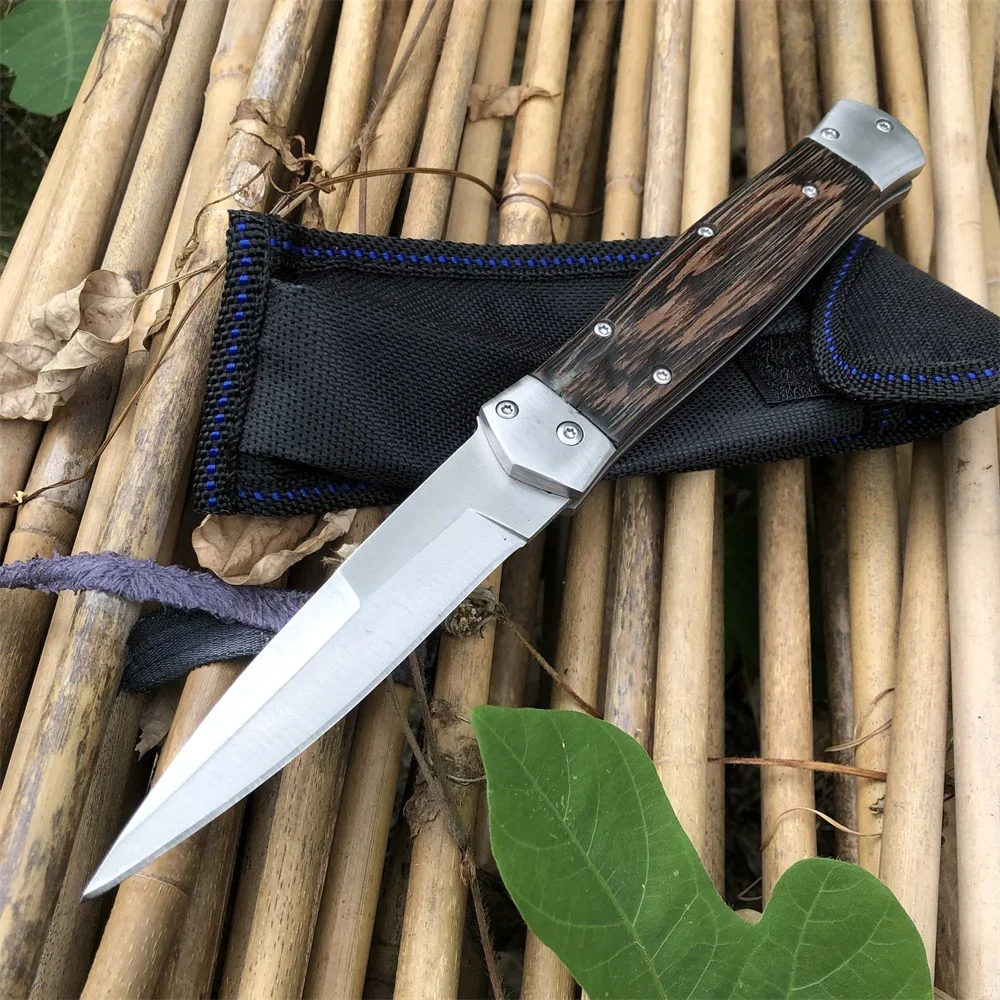 

Outdoor Swordfish German Military Pocket Folding 440C Knife Tactical Survival Knife Hunting Camping Sharp Self-defense Knife