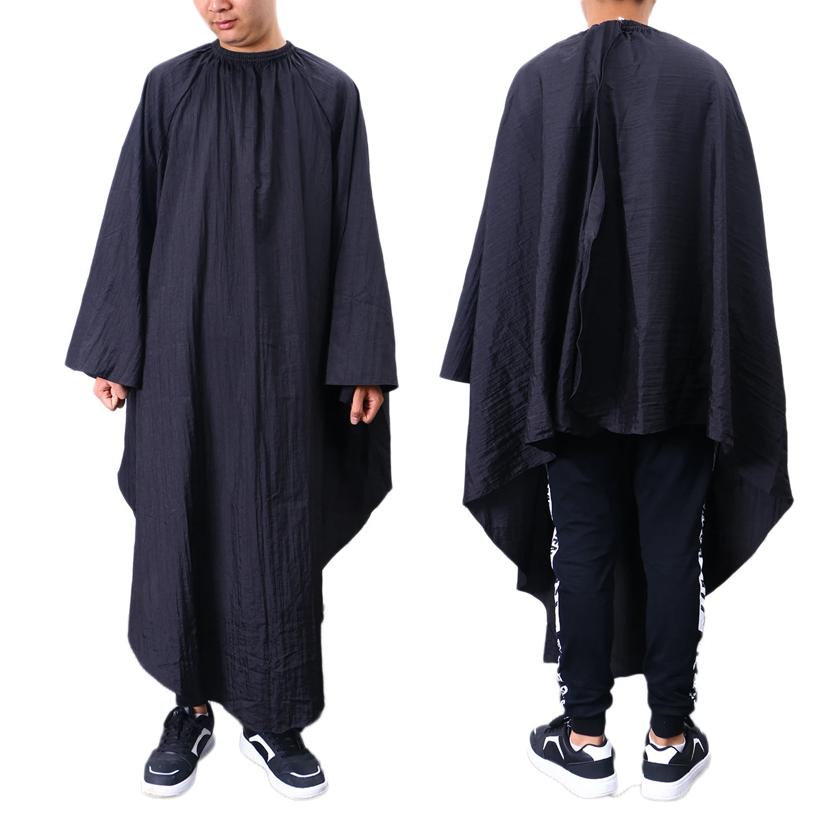 

Waterproof Anti-Static Hair Cutting Cape Gown With Sleeves Barber Hairdressing Smock Salon Home Use Quick Drying Easy Clean