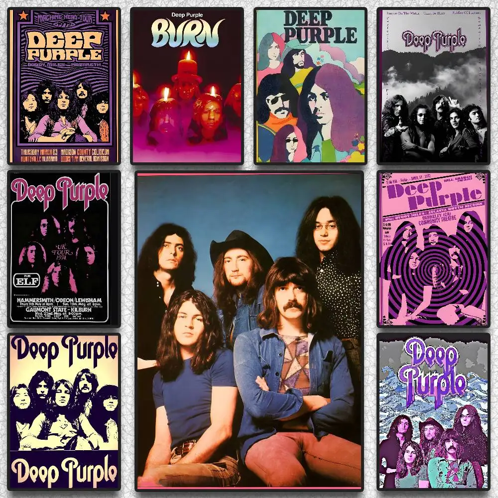 D-Deep BAND P-Purple SINGER Poster HD art sticky wall waterp