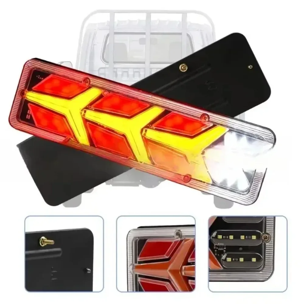 For Car Waterproof Tail Turn Signal Lamp RV Camper Trailer Truck Stop Light Boat Lighting 12V 24VLED Taillight Kits