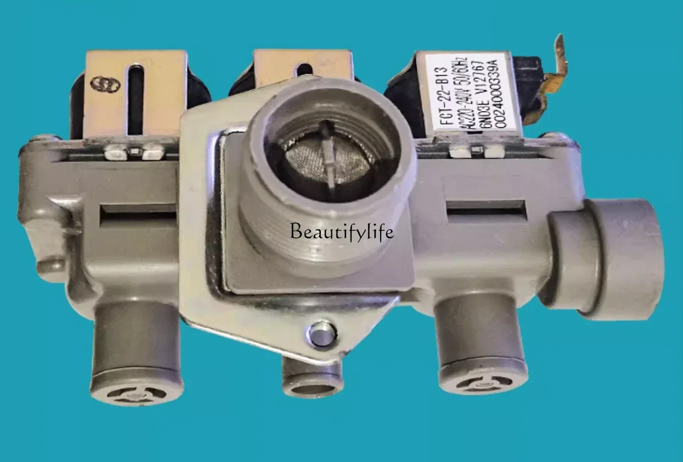 Elektrozawór uniwersalny do wody, jednogłowicowy, do pralki rolkowej, oryginalne akcesoria Daquan 00330508002