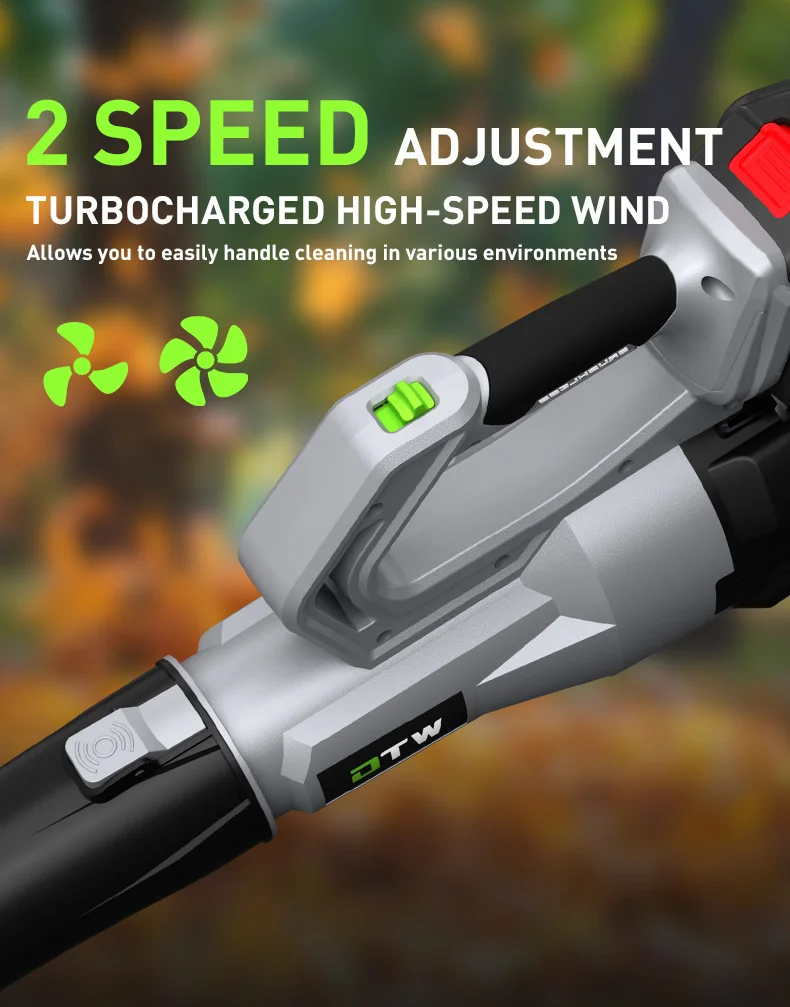 4.5Ah Battery 485W Brushless Storm-Level Blower,Cordless Jet Fan for Snow,Leaves,Patio&Car Wash,High-Speed Outdoor Air Tool