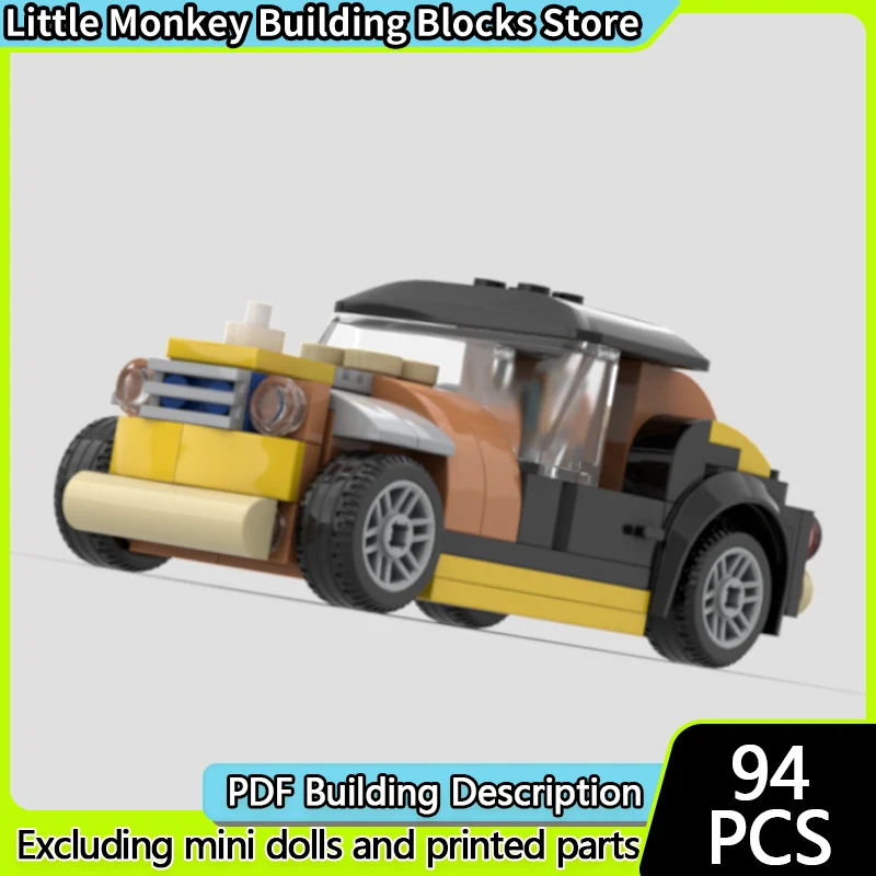 

Speed Racing Car Model MOC Building Bricks Classic Retro Sedan Modular Technology Children Holiday Gifts Assemble Toys Suit